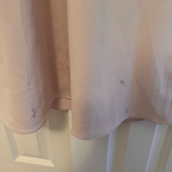 NEW HARLYN Anthropologie PALE PINK Twist Detail SLEEVELESS Evening Dress GOWN S - Picture 9 of 10